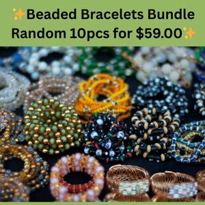 SURPRISE Beaded Bracelets Lot | A Package of 10 Randomly Curated Bracelets